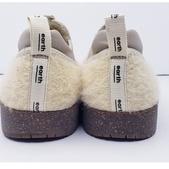 Earth Dream Catamount Slip On Clogs Women's 7 Natural Fuzzy Cream Comfort Shoe - Picture 11 of 14